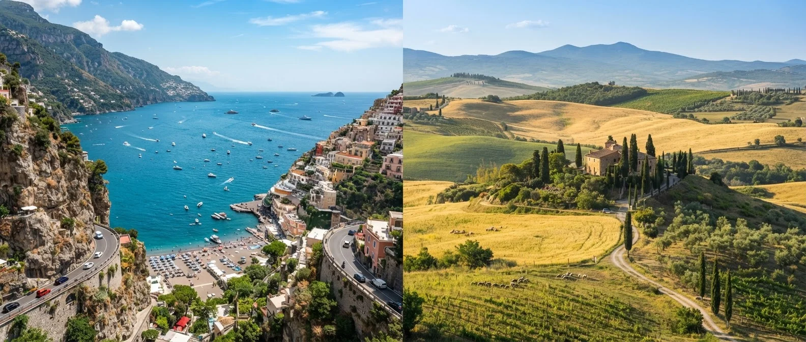 Coastal vs. Inland Italy: Two Very Different Travel Experiences