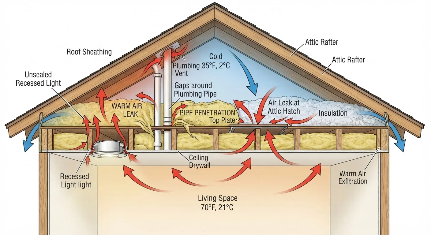 Lesser-Known Places Air Leaks Into Your Home
