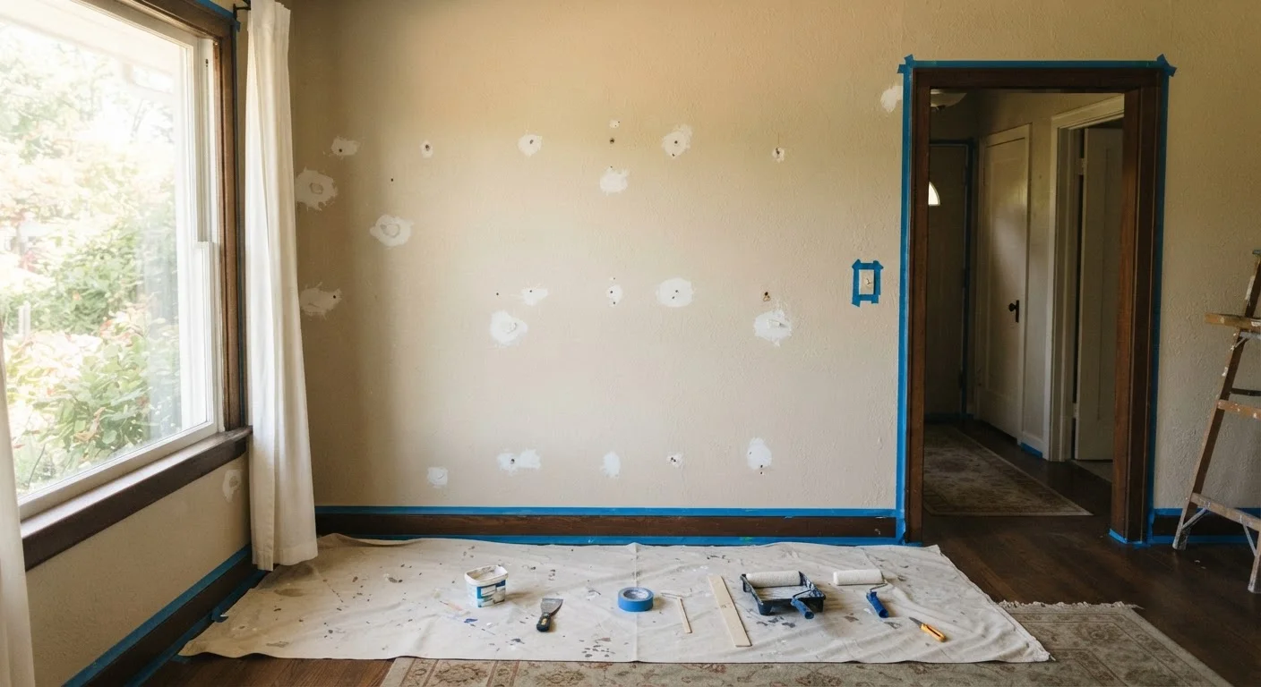 Painting Interior Walls: Surface Prep Is the Whole Job