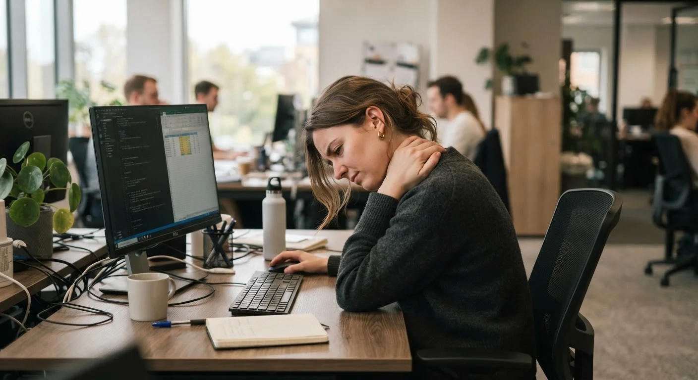 The Physical Toll of a Desk Job That Most Workers Never Connect to Their Work