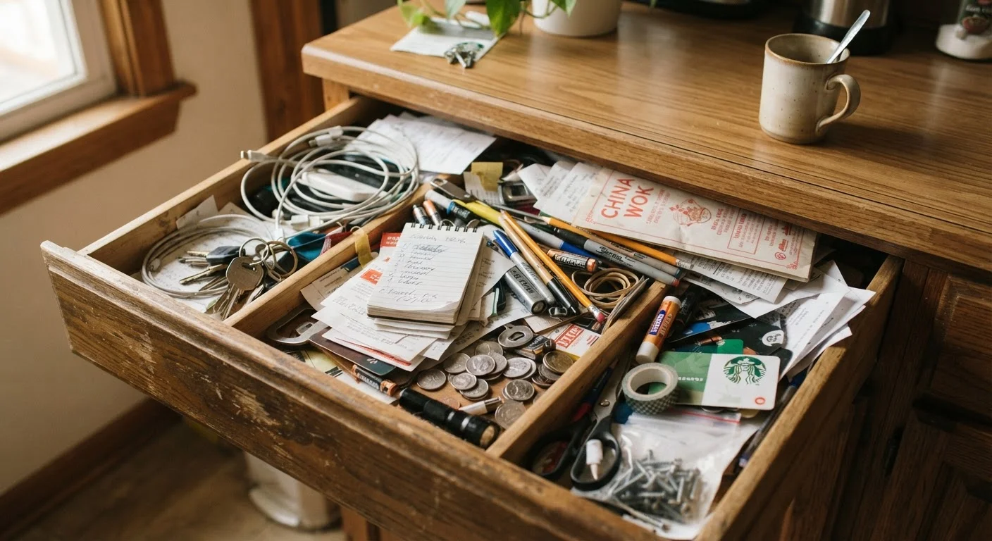 Why Your Kitchen Drawers Fill Back Up Two Weeks After Organizing
